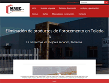 Tablet Screenshot of mabe-sa.es